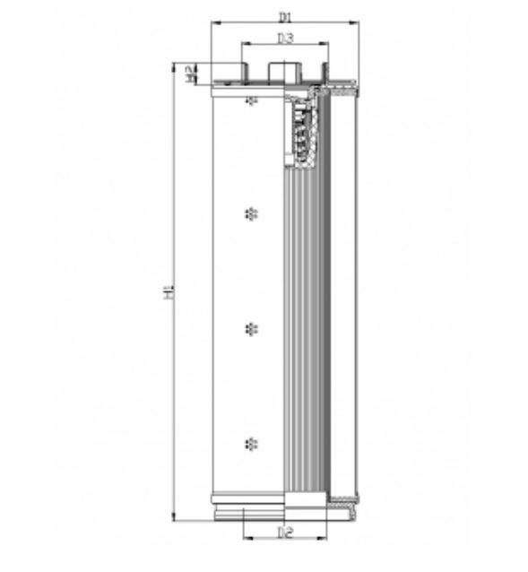 U562G03B3 Elément de filtre hydraulique