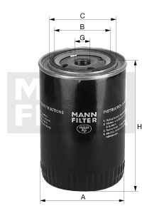 W 962/28 Filtres interchangeables SpinOn