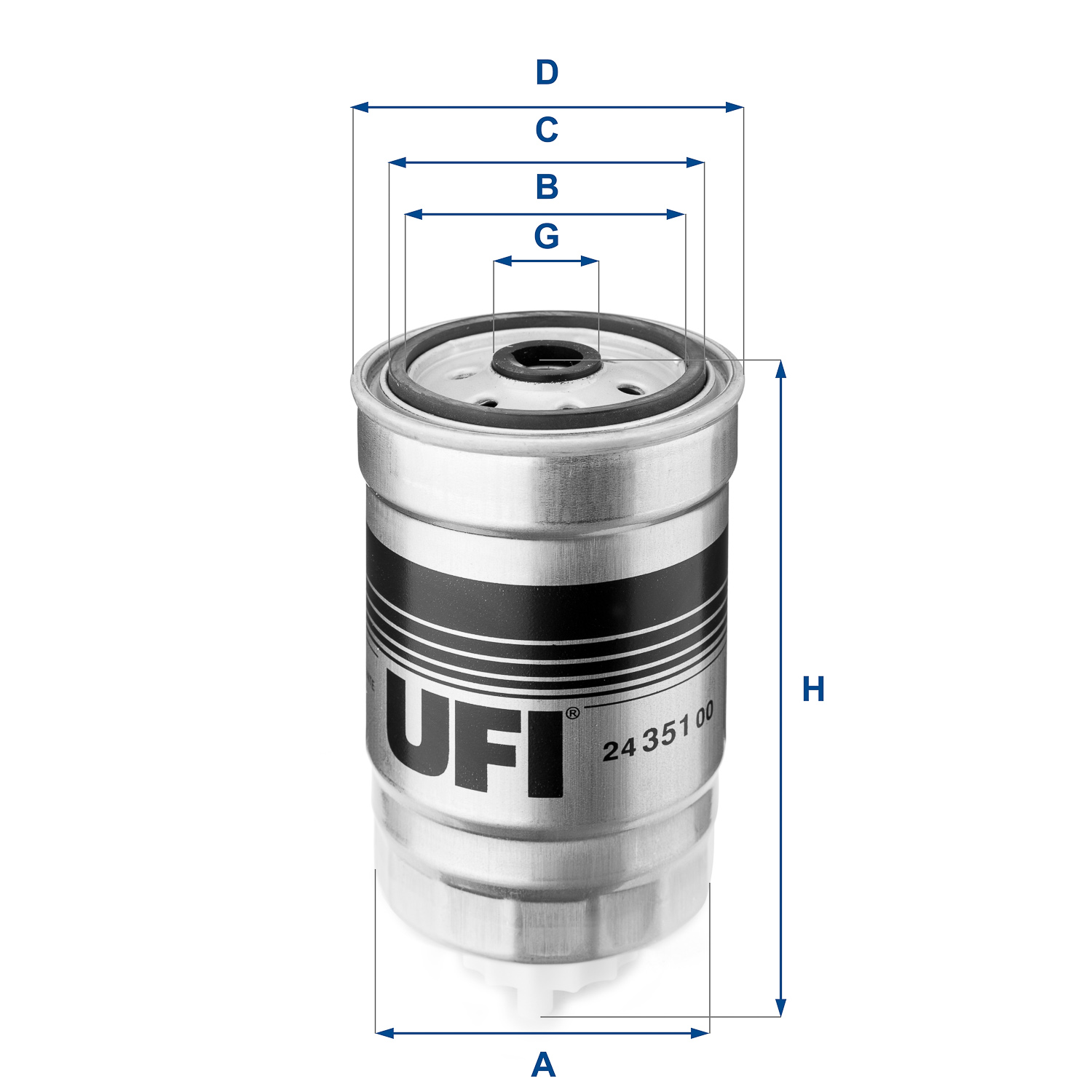 24.351.00 Filtre à carburant SpinOn