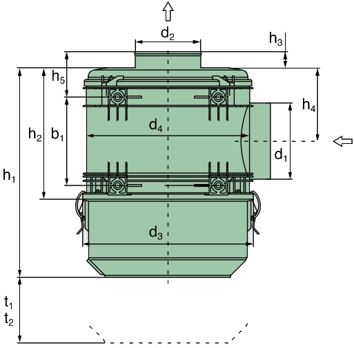 44 632 85 950 EB Filtre à air (Pico NLG 15-15)