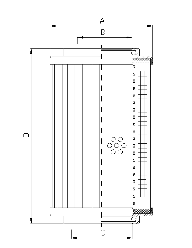 D650G25A Elément filtrant pour filtre à pression