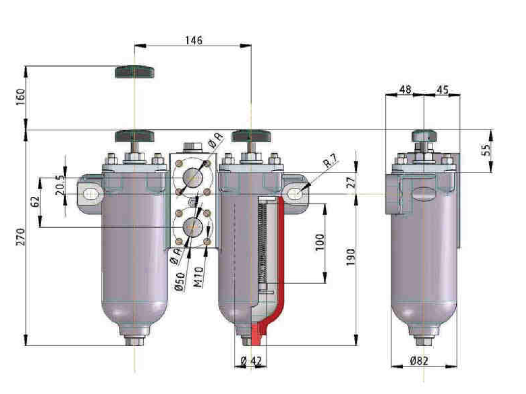 KMGW00002 Elément filtrant à fentes