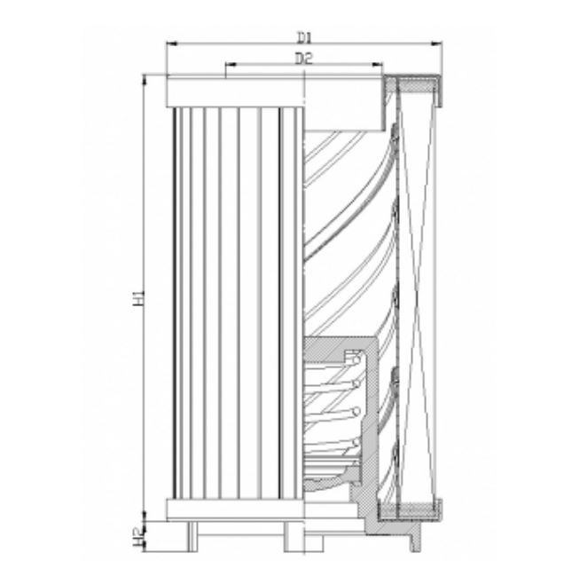 DMD0044G10B3 Elément filtrant pour filtre à pression